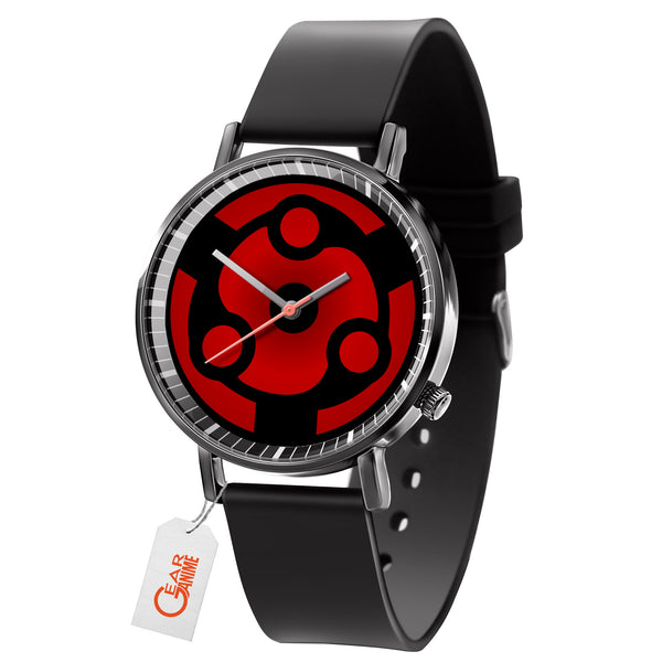 Madara Eternal Mangekyo Sharingan Leather Band Wrist Watch