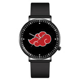 Akatsuki Symbol Leather Band Wrist Watch