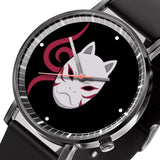 Kakashi Anbu Mask and Tattoo Leather Band Wrist Watch