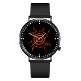 Nrt Uzumaki Nine Tailed Mark Leather Band Wrist Watch