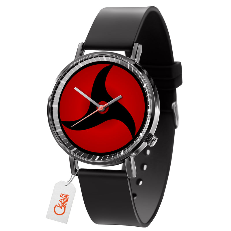 Itachi Mangekyo Sharingan Leather Band Wrist Watch