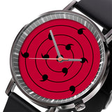 Madara Rinne Sharingan Leather Band Wrist Watch