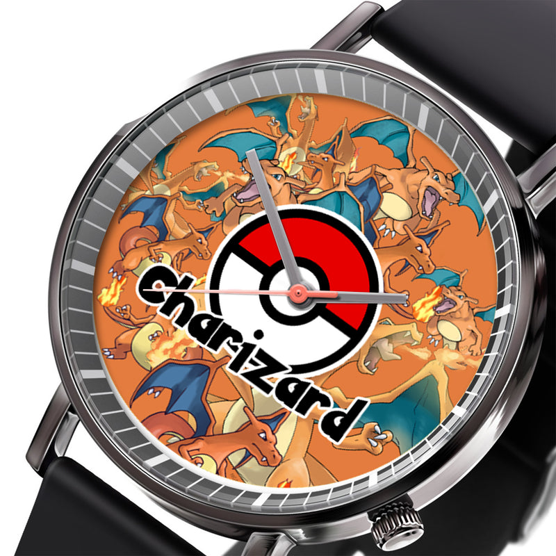 Charizard Leather Band Wrist Watch Personalized