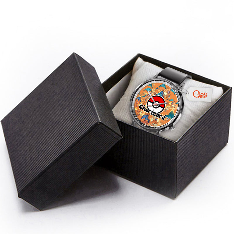 Charizard Leather Band Wrist Watch Personalized