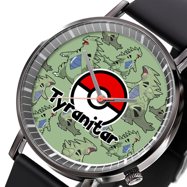 Tyranitar Leather Band Wrist Watch Personalized