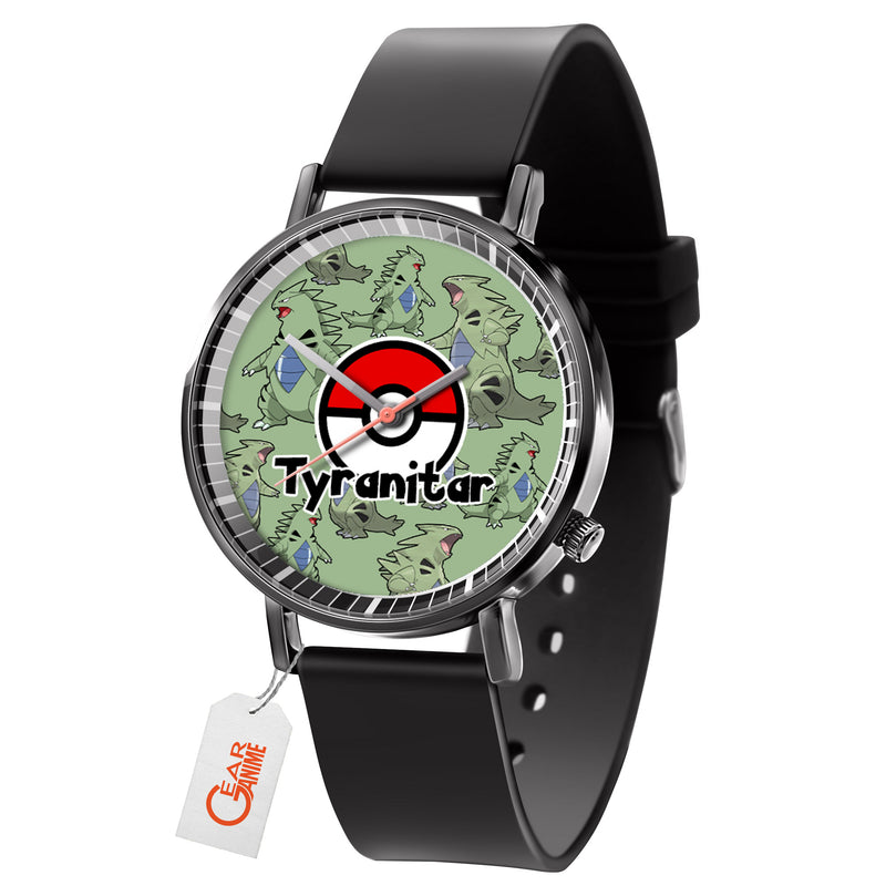 Tyranitar Leather Band Wrist Watch Personalized