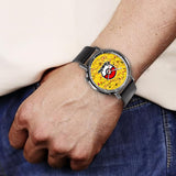 Pikachu Leather Band Wrist Watch Personalized