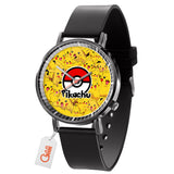 Pikachu Leather Band Wrist Watch Personalized