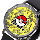 Zeraora Leather Band Wrist Watch Personalized