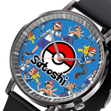 Ash Ketchum Satoshi Leather Band Wrist Watch Personalized