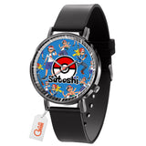 Ash Ketchum Satoshi Leather Band Wrist Watch Personalized