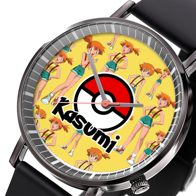 Misty Kasumi Leather Band Wrist Watch Personalized