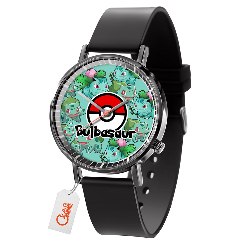 Bulbasaur Leather Band Wrist Watch Personalized