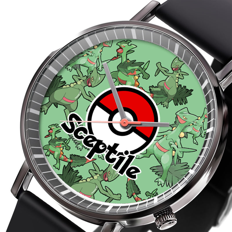 Sceptile Leather Band Wrist Watch Personalized