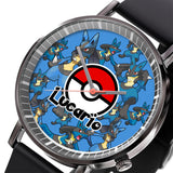 Lucario Leather Band Wrist Watch Personalized