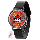 Incineroar Leather Band Wrist Watch Personalized