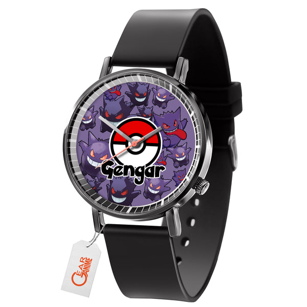 Gengar Leather Band Wrist Watch Personalized