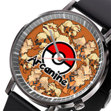 Arcanine Leather Band Wrist Watch Personalized