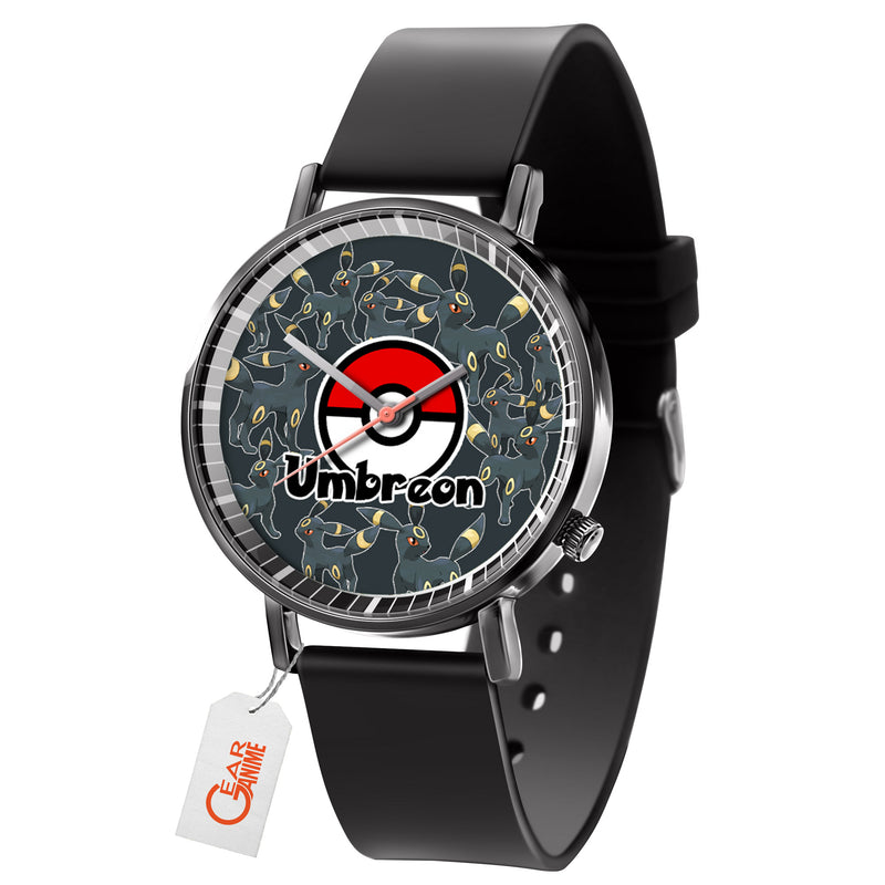 Umbreon Leather Band Wrist Watch Personalized