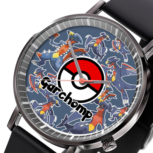 Garchomp Leather Band Wrist Watch Personalized