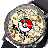 Meowth Leather Band Wrist Watch Personalized