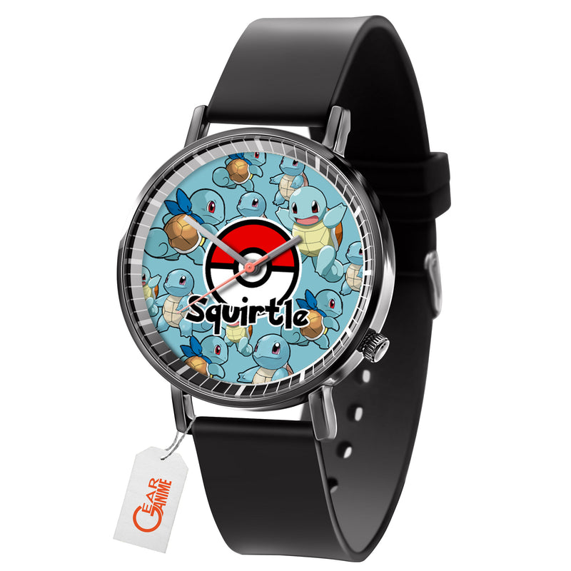 Squirtle Leather Band Wrist Watch Personalized