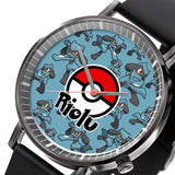 Riolu Leather Band Wrist Watch Personalized