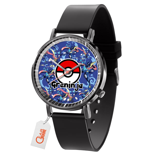 Greninja Leather Band Wrist Watch Personalized