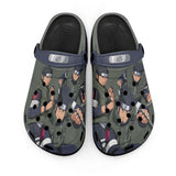 Sarutobi Asuma Clogs Shoes Pattern Style