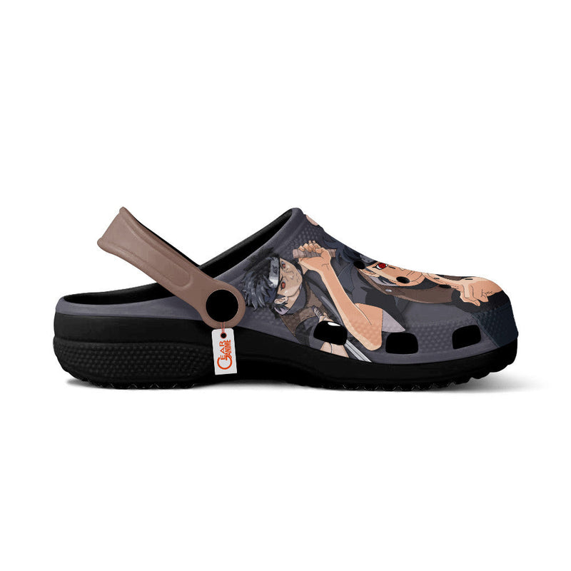 Shisui Uchiha Clogs Shoes Pattern Style