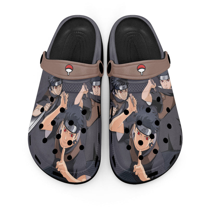 Shisui Uchiha Clogs Shoes Pattern Style