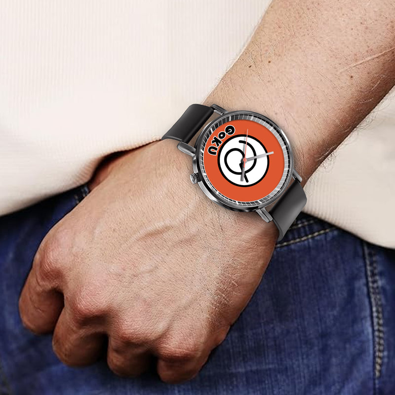 Goku Whis Leather Band Wrist Watch Personalized