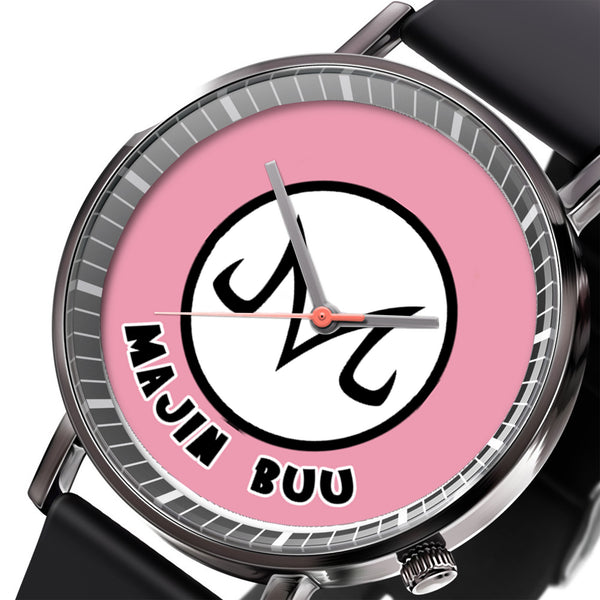 Majin Buu Symbol Leather Band Wrist Watch Personalized