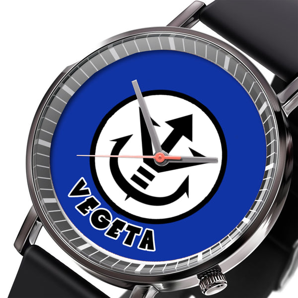 Vegeta Symbol Leather Band Wrist Watch Personalized