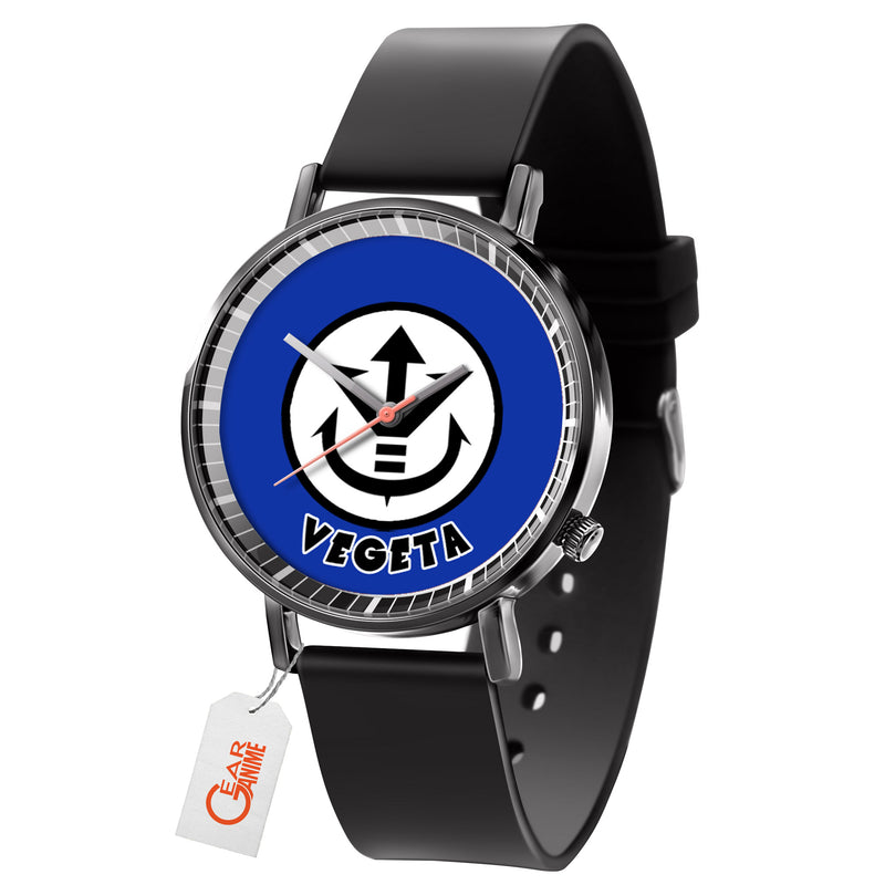 Vegeta Symbol Leather Band Wrist Watch Personalized