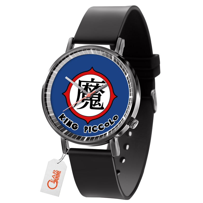 Piccolo Symbol Leather Band Wrist Watch Personalized