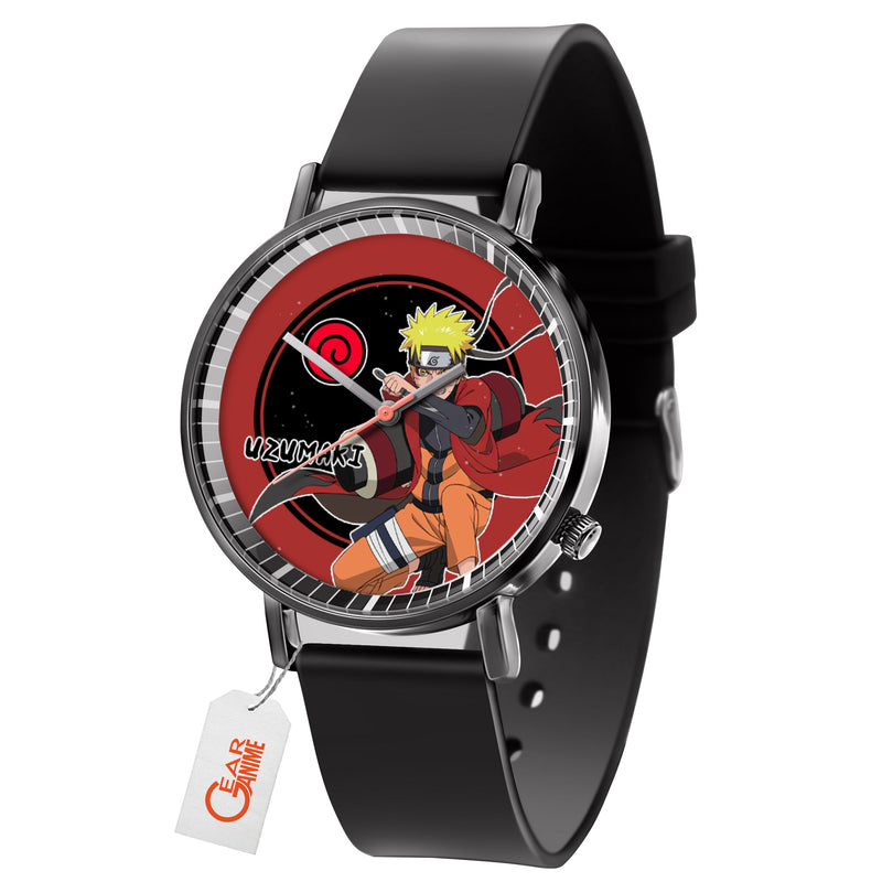 Nrt Uzumaki Sage Leather Band Wrist Watch Personalized