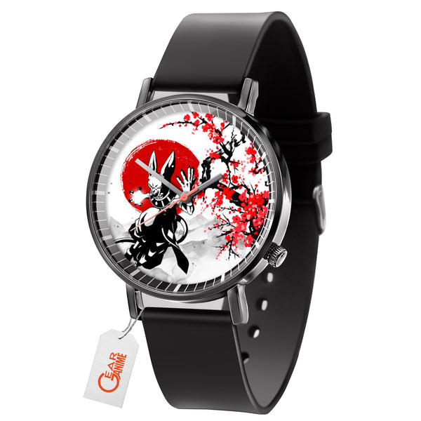 Beerus Leather Band Wrist Watch Japan Cherry Blossom