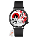 Vegeta Leather Band Wrist Watch Japan Cherry Blossom