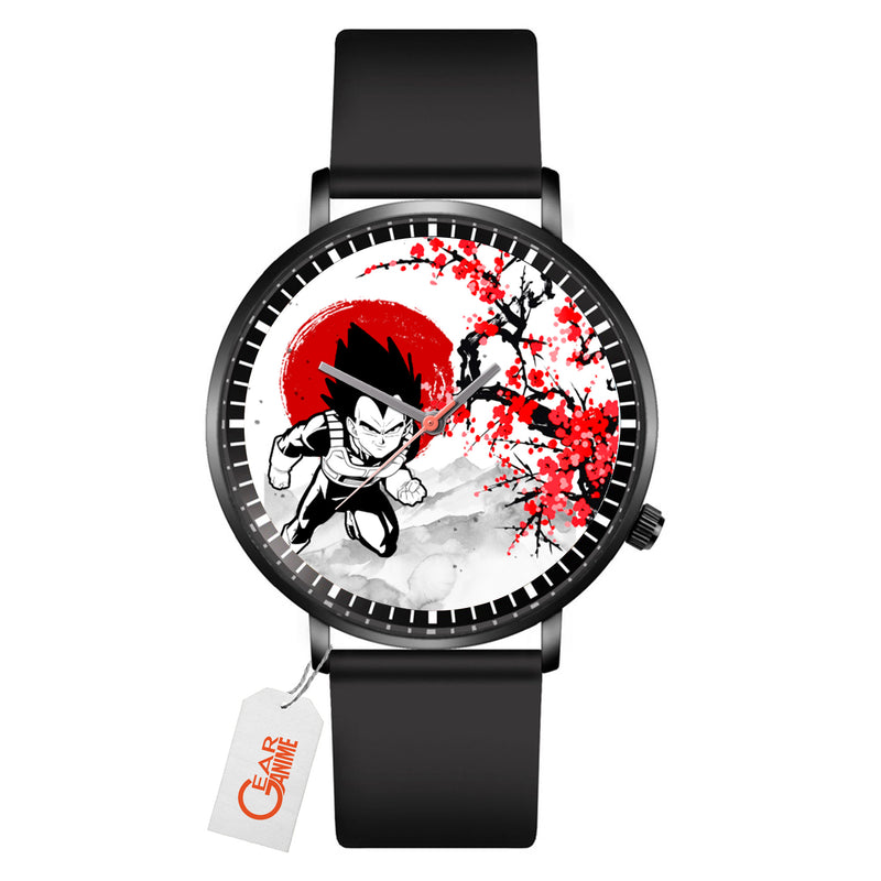 Vegeta Leather Band Wrist Watch Japan Cherry Blossom