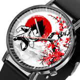 Vegeta Leather Band Wrist Watch Japan Cherry Blossom