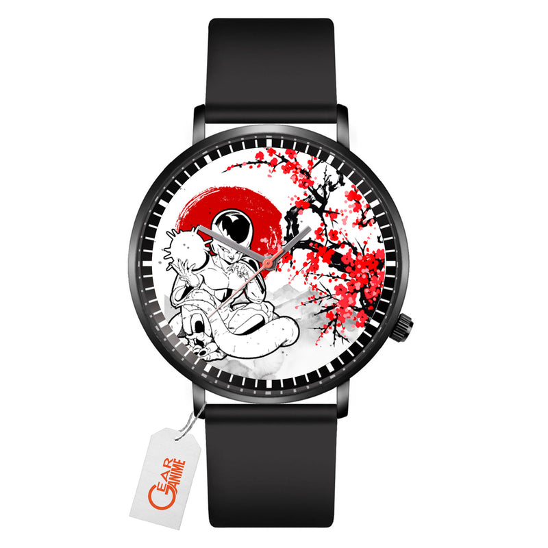 Frieza Leather Band Wrist Watch Japan Cherry Blossom