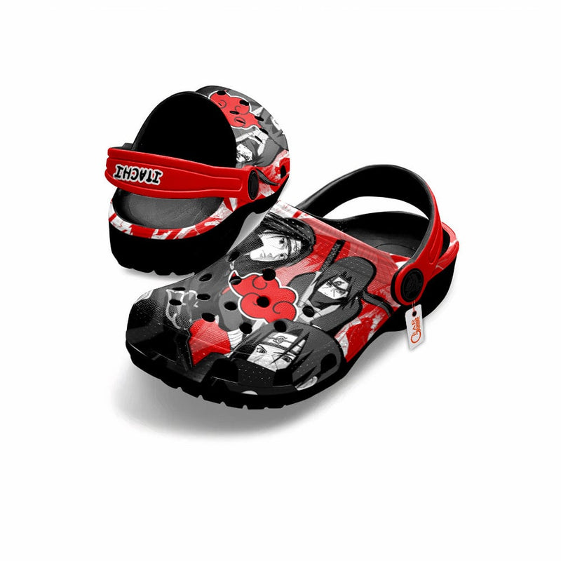 Itachi Uchiha Clogs Shoes Manga Style Personalized