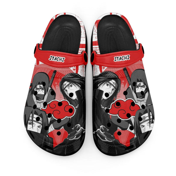 Itachi Uchiha Clogs Shoes Manga Style Personalized