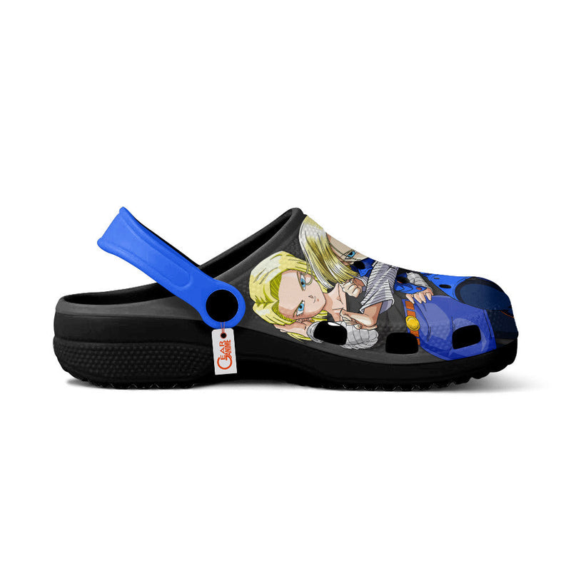 Android 18 Clogs Shoes Pattern Style