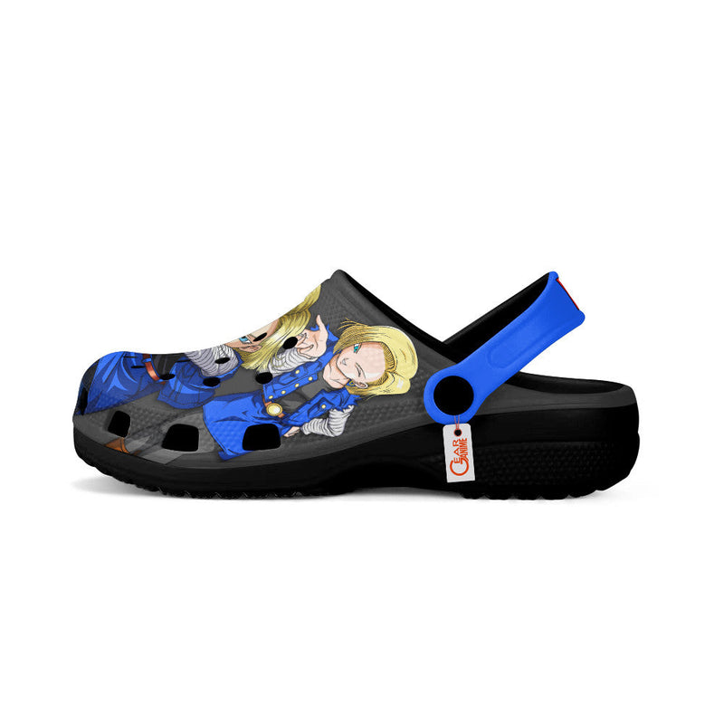 Android 18 Clogs Shoes Pattern Style