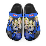 Android 18 Clogs Shoes Pattern Style