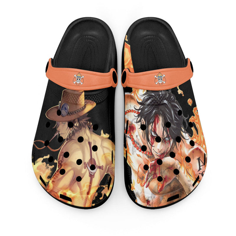 Portgas D. Ace Clogs Shoes