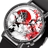 Vegeta Ultra Ego Leather Band Wrist Watch Japan Cherry Blossom