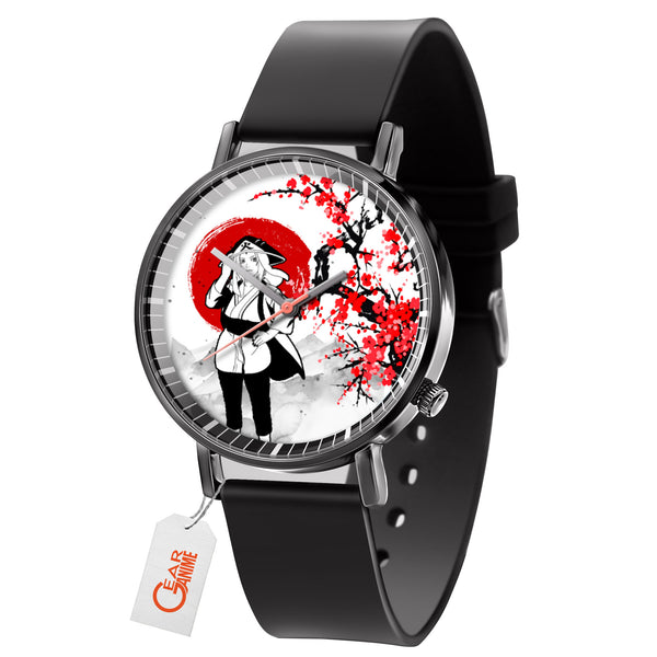 Tsunade Leather Band Wrist Watch Japan Cherry Blossom